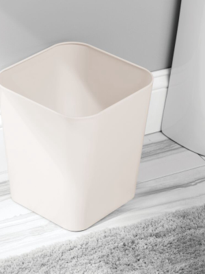 Mdesign Metal Square Small Trash Can Wastebasket Garbage Bin