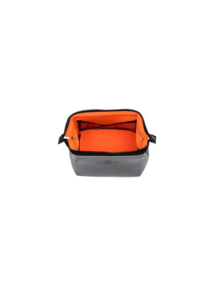 Wired Pouch - Small - Light Gray & Orange