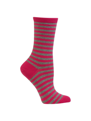Women's Thin Stripe Crew Socks