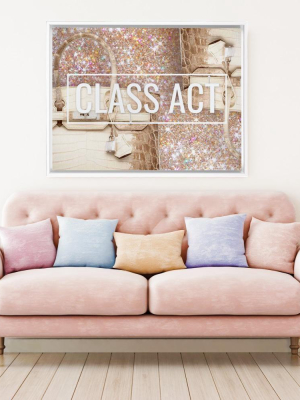 Class Act Framed Canvas Wall Art