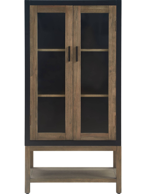 Elmhurst Cabinet Black And Weathered Black/brown - Finch