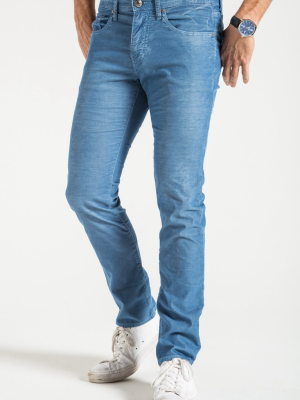 Barfly Slim Cord Pants In Atrium Blue