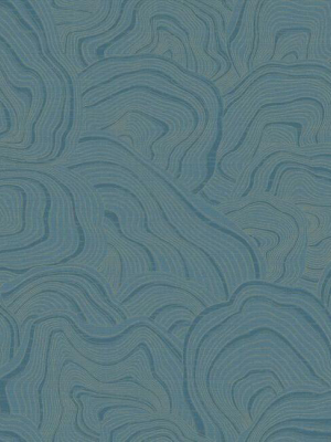 Geodes Wallpaper In Blue From The Ronald Redding 24 Karat Collection By York Wallcoverings