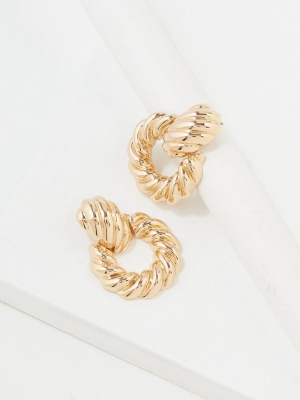 Aeo Gold Door Knocker Earring