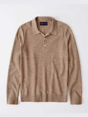 Long-sleeve Sweater Polo