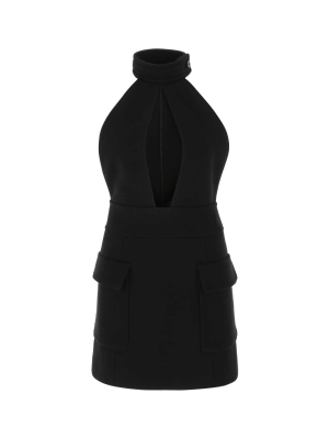 Saint Laurent Keyhole Mini Dress