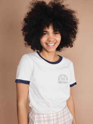 Fresh Milk Made Here Ringer Tee For Women