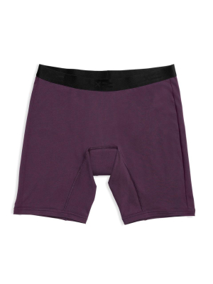 First Line Leakproof 9" Boxer Briefs - Plum X=