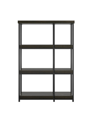 44.7" Arborview Bookshelf Brown Oak - Room & Joy