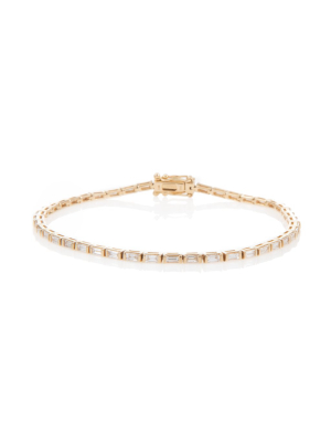 Petite London Baguette Tennis Bracelet