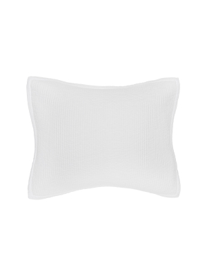 Carol & Frank Bennett White Quilt Standard Sham