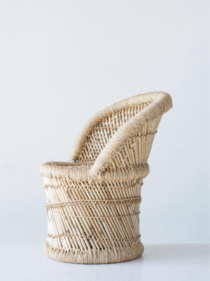 Bamboo & Rope Kids Chair