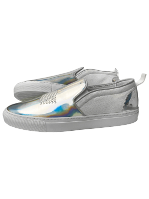 Liquid Metal Slip On Shoe