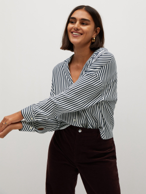 Striped Flowy Shirt