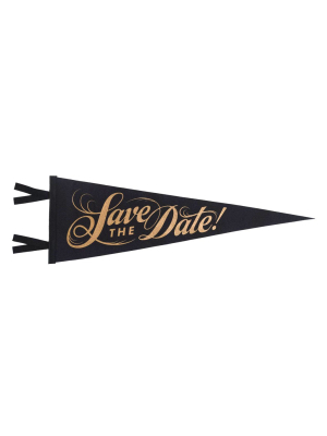 Save The Date Wedding Pennant • Oxford Pennant Original