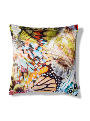 Butterfly Printed Art Pillows / Cushions - 45 X 45cm