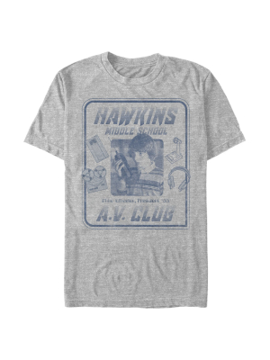 Men's Stranger Things Hawkins Middle School A.v. Club T-shirt