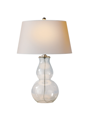 Open Bottom Gourd Table Lamp In Various Colors