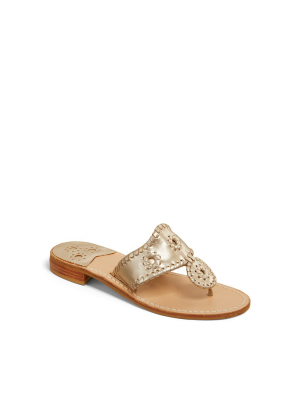 Jack Rogers Hamptons Sandals (ladies) - Platinum