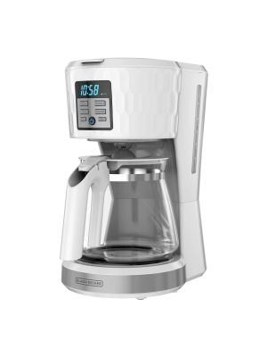 Black+decker 12-cup Coffee Maker - Honeycomb White