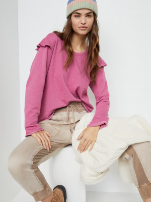 Rosa Ruffled Sweatshirt