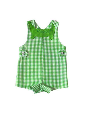 Later Gator Gingham Romper