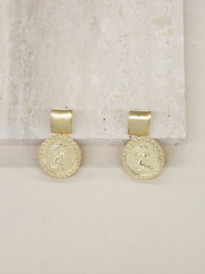 Mini Ancient Coin Earrings