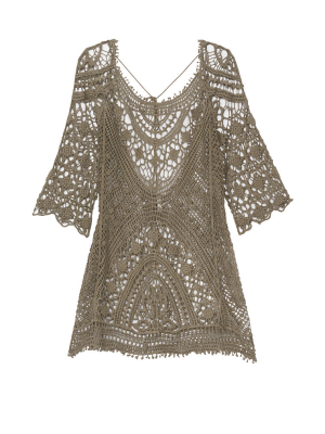 Banana Moon Crochet Lace Beachwear Tunic