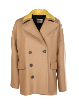 Plan C Double-breasted Peacoat