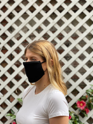 A Pack Of Reusable Fabric Masks - Black / White