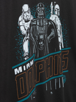 Unisex Star Wars™ X Junk Food X Nfl Dark Side Team Dolphins Tee