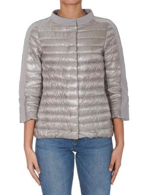 Herno Cropped Sleeve Padded Jacket