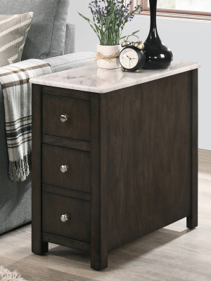 Byndrel Faux Marble Top Side Table - Homes: Inside + Out