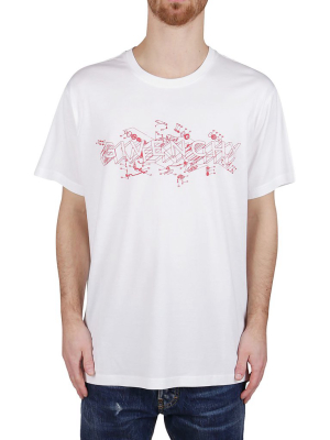 Givenchy Schematics Logo Print T-shirt