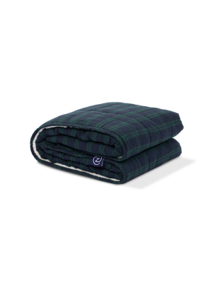 10lbs Flannel & Sherpa Weighted Blanket - Z By Gravity