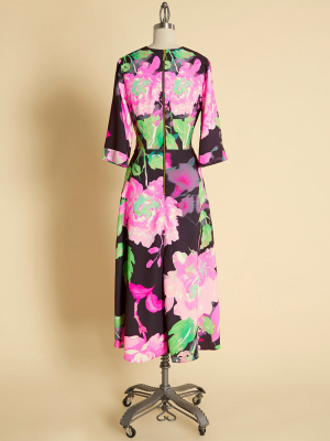 Feelin' Floral In My Mind Midi Wrap Dress