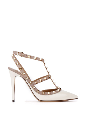 Valentino Garavani Rockstud Ankle Strap Pumps