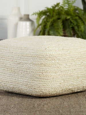 Sangam Pouf In Ivory