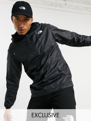 The North Face Wind Anorak Jacket In Black Exclusive At Asos