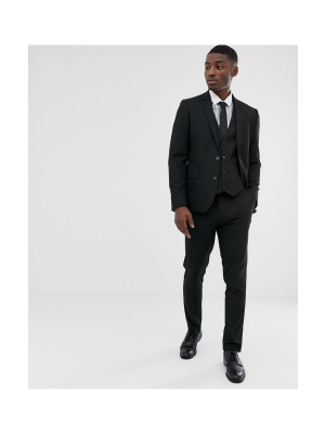 Asos Design Skinny Suit In Black