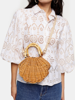 Sicily Straw Shell Grab Bag