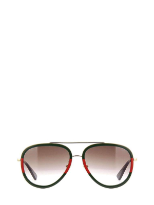 Gucci Eyewear Aviator Frame Sunglasses