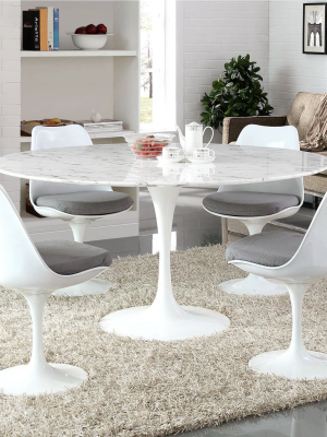 Tulip Style 60" Marble Dining Table