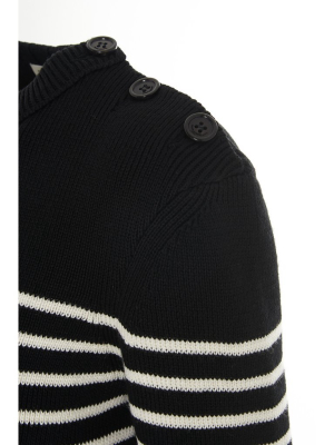 Saint Laurent Striped Knit Sweater