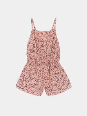 Bobo Choses All Over Leopard Woven Playsuit