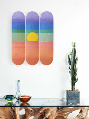 Andy Warhol Sunset Triptych Skate Decks