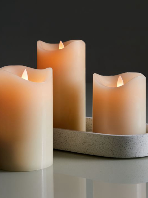 Premium Flicker Flameless Wax Pillar Candles