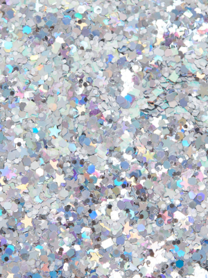 Prettylittlething Chunky Silver Cosmic Glitter