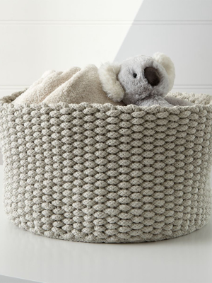 Kneatly Knit Medium Khaki Rope Bin