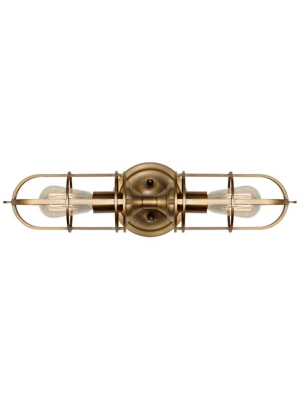 Feiss Urban Renewal 2 Light Wall Bracket - Brass Nd